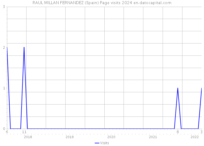 RAUL MILLAN FERNANDEZ (Spain) Page visits 2024 