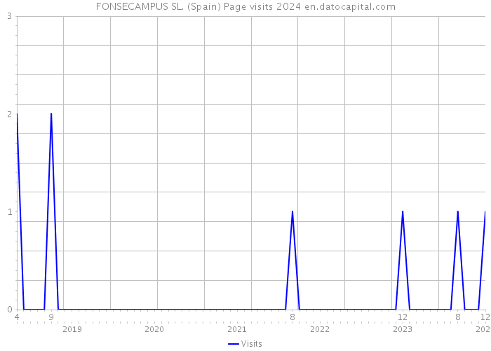 FONSECAMPUS SL. (Spain) Page visits 2024 