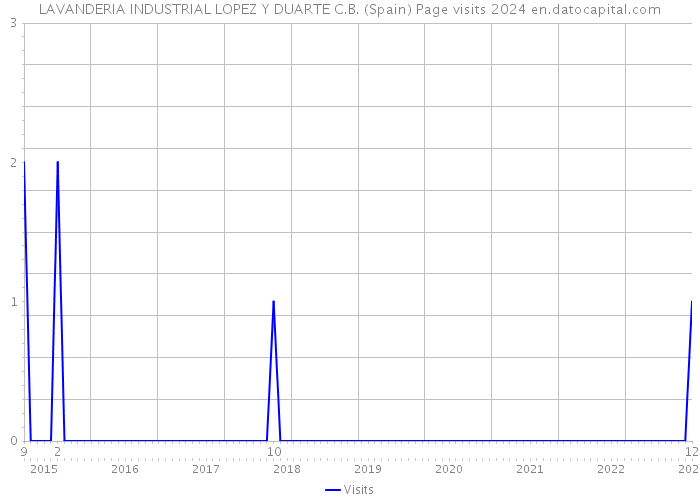 LAVANDERIA INDUSTRIAL LOPEZ Y DUARTE C.B. (Spain) Page visits 2024 