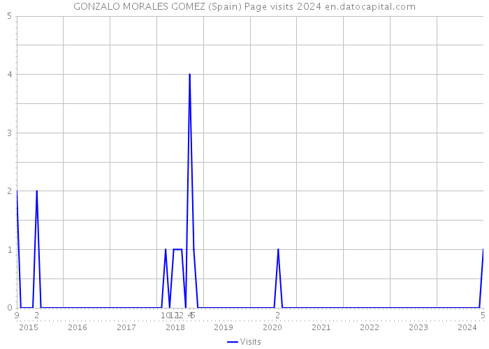 GONZALO MORALES GOMEZ (Spain) Page visits 2024 