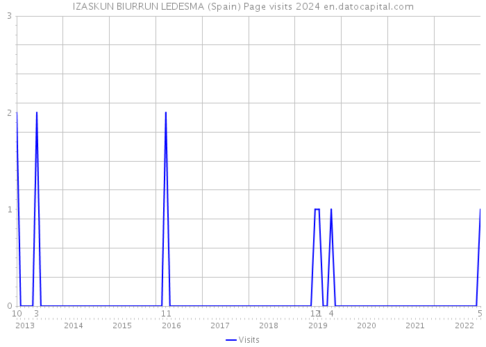 IZASKUN BIURRUN LEDESMA (Spain) Page visits 2024 