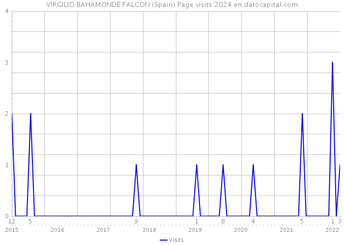 VIRGILIO BAHAMONDE FALCON (Spain) Page visits 2024 