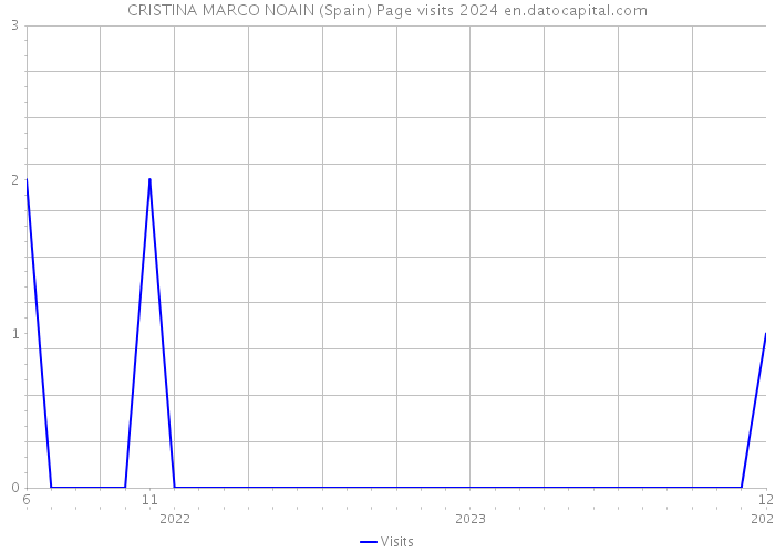 CRISTINA MARCO NOAIN (Spain) Page visits 2024 