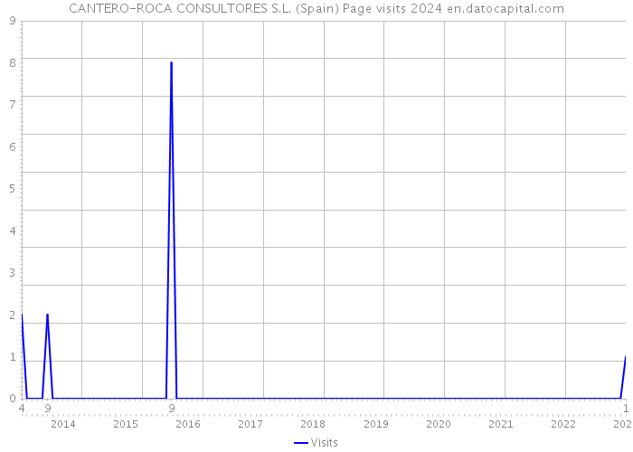 CANTERO-ROCA CONSULTORES S.L. (Spain) Page visits 2024 