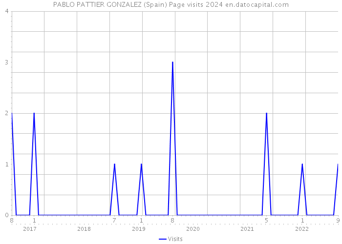 PABLO PATTIER GONZALEZ (Spain) Page visits 2024 