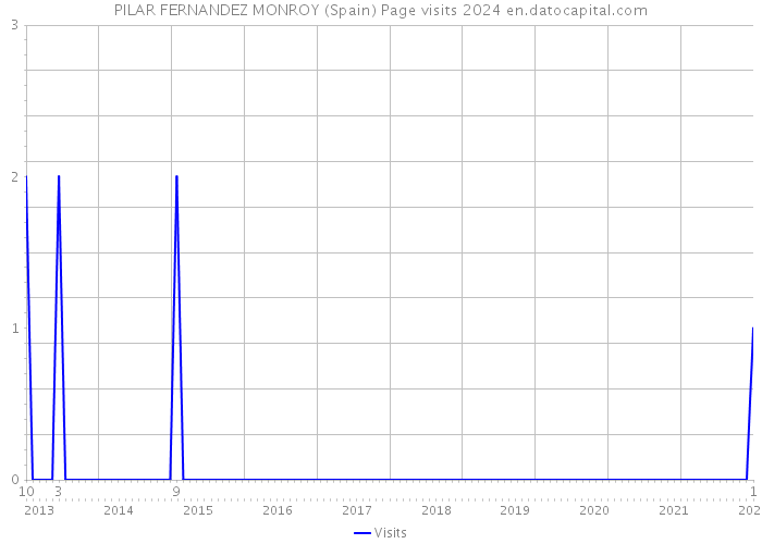 PILAR FERNANDEZ MONROY (Spain) Page visits 2024 