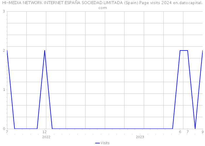 HI-MEDIA NETWORK INTERNET ESPAÑA SOCIEDAD LIMITADA (Spain) Page visits 2024 