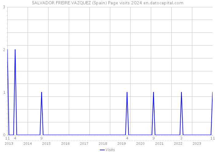 SALVADOR FREIRE VAZQUEZ (Spain) Page visits 2024 