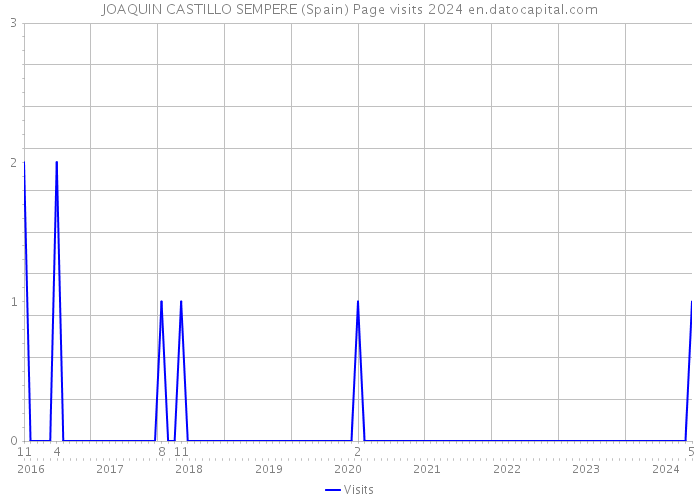 JOAQUIN CASTILLO SEMPERE (Spain) Page visits 2024 
