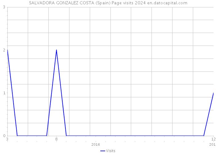 SALVADORA GONZALEZ COSTA (Spain) Page visits 2024 