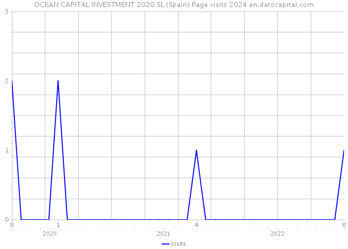 OCEAN CAPITAL INVESTMENT 2020 SL (Spain) Page visits 2024 