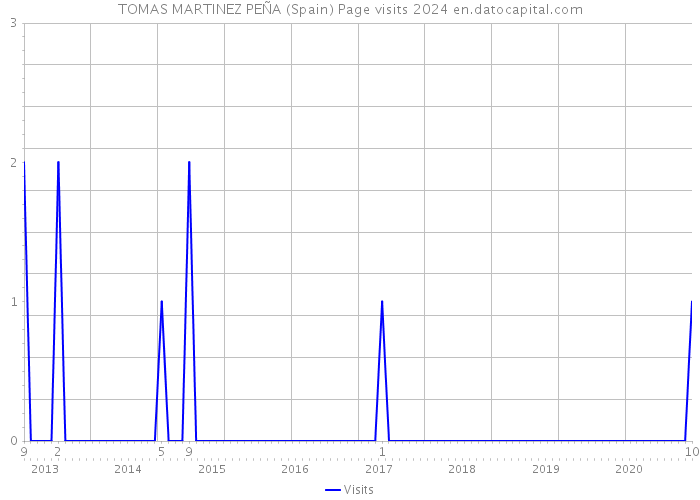 TOMAS MARTINEZ PEÑA (Spain) Page visits 2024 