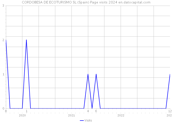 CORDOBESA DE ECOTURISMO SL (Spain) Page visits 2024 