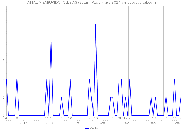 AMALIA SABURIDO IGLESIAS (Spain) Page visits 2024 