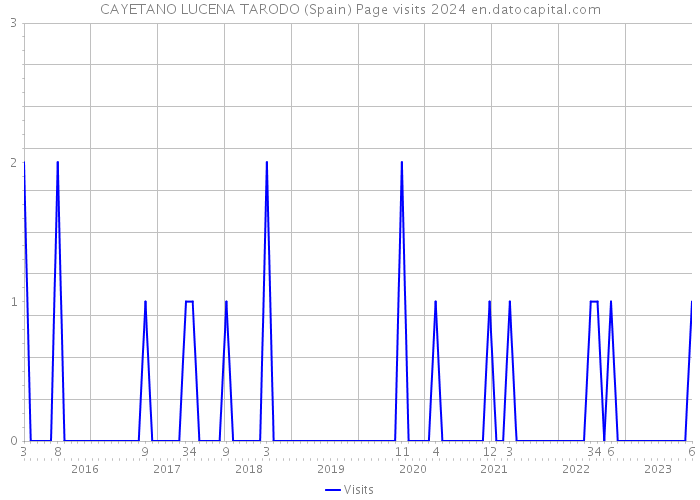 CAYETANO LUCENA TARODO (Spain) Page visits 2024 