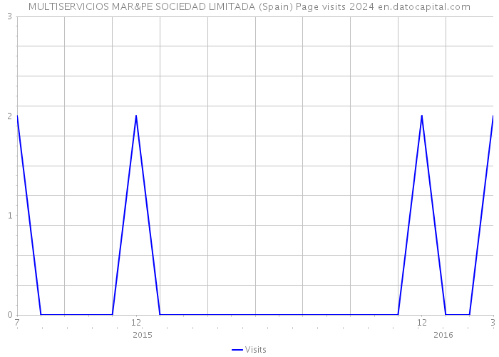 MULTISERVICIOS MAR&PE SOCIEDAD LIMITADA (Spain) Page visits 2024 