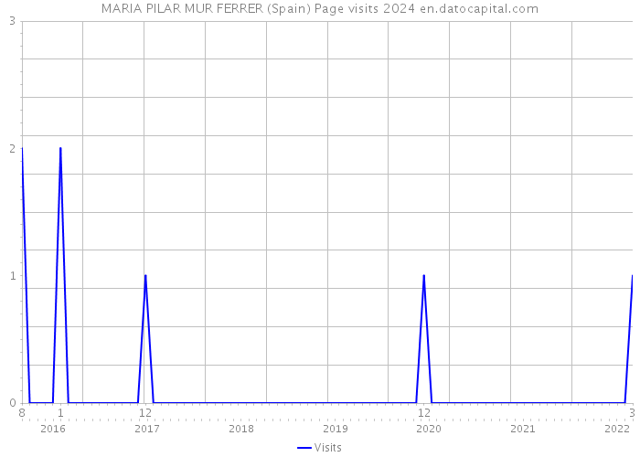 MARIA PILAR MUR FERRER (Spain) Page visits 2024 