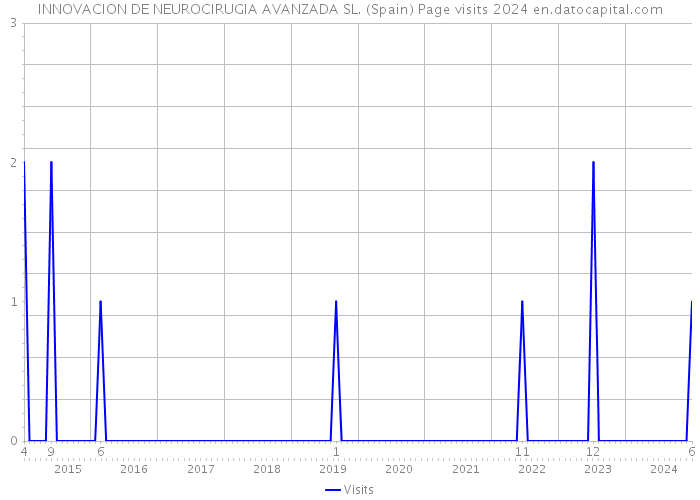 INNOVACION DE NEUROCIRUGIA AVANZADA SL. (Spain) Page visits 2024 