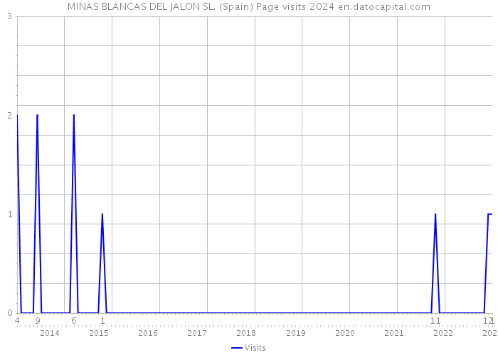 MINAS BLANCAS DEL JALON SL. (Spain) Page visits 2024 