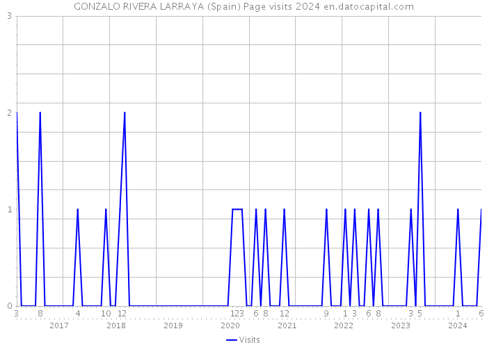GONZALO RIVERA LARRAYA (Spain) Page visits 2024 