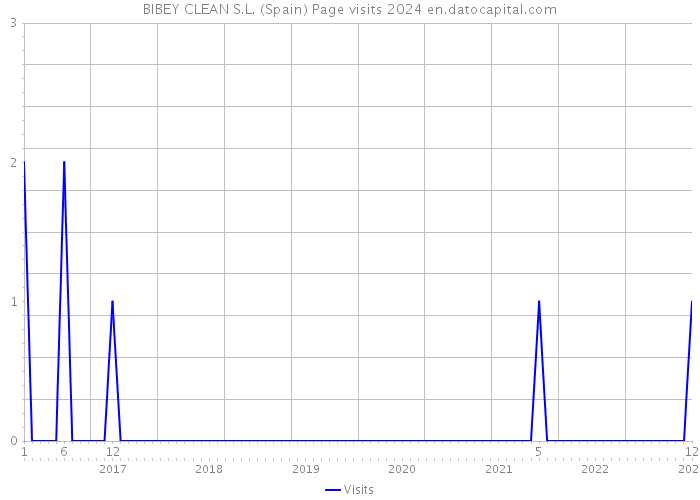 BIBEY CLEAN S.L. (Spain) Page visits 2024 