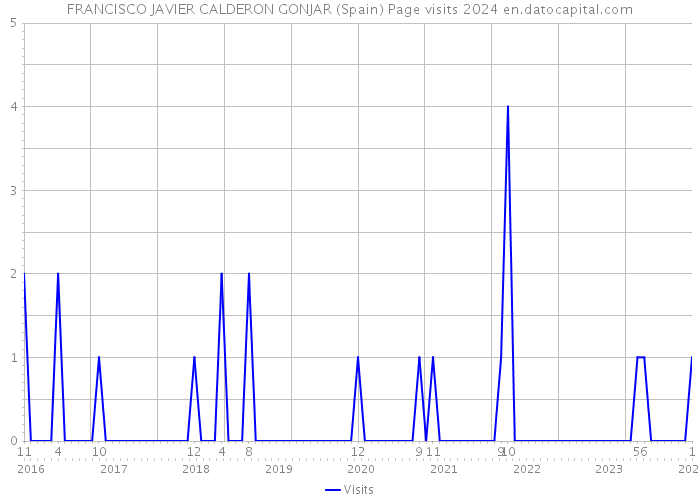 FRANCISCO JAVIER CALDERON GONJAR (Spain) Page visits 2024 