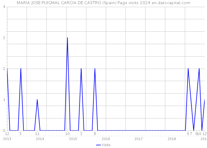 MARIA JOSE PUIGMAL GARCIA DE CASTRO (Spain) Page visits 2024 