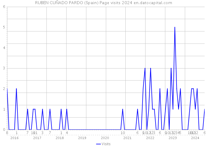 RUBEN CUÑADO PARDO (Spain) Page visits 2024 