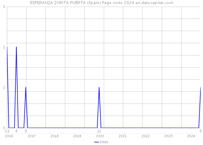 ESPERANZA ZORITA PUERTA (Spain) Page visits 2024 