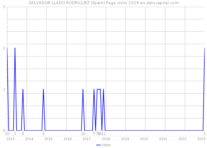 SALVADOR LLADO RODRIGUEZ (Spain) Page visits 2024 