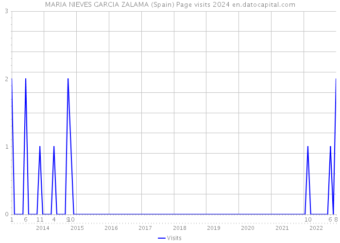 MARIA NIEVES GARCIA ZALAMA (Spain) Page visits 2024 