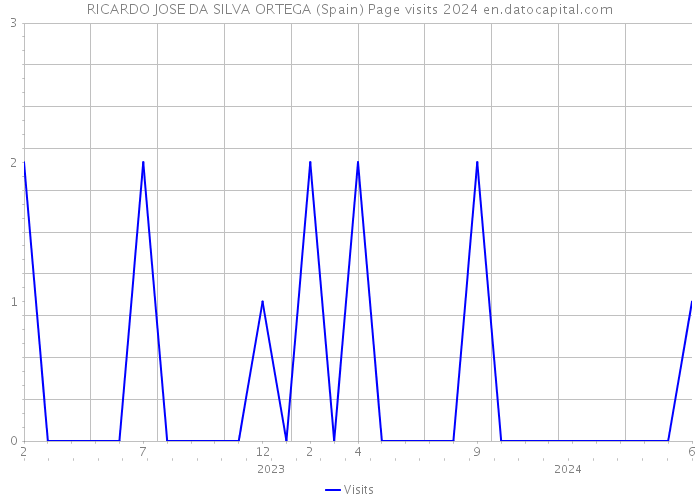 RICARDO JOSE DA SILVA ORTEGA (Spain) Page visits 2024 