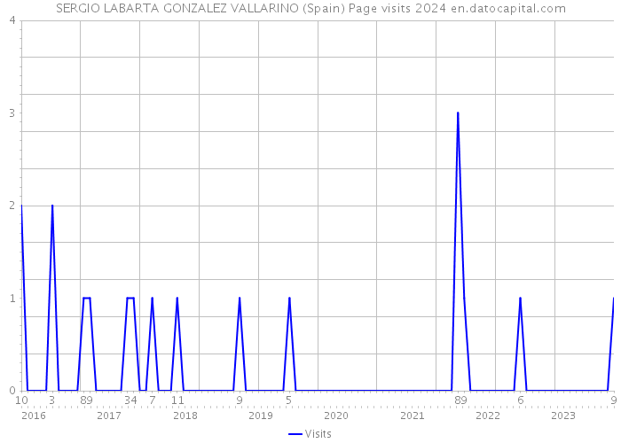 SERGIO LABARTA GONZALEZ VALLARINO (Spain) Page visits 2024 