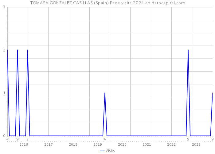 TOMASA GONZALEZ CASILLAS (Spain) Page visits 2024 