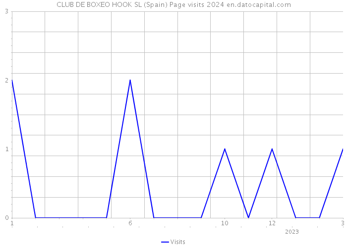 CLUB DE BOXEO HOOK SL (Spain) Page visits 2024 