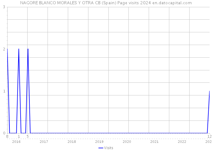 NAGORE BLANCO MORALES Y OTRA CB (Spain) Page visits 2024 