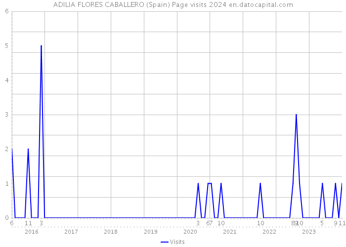 ADILIA FLORES CABALLERO (Spain) Page visits 2024 