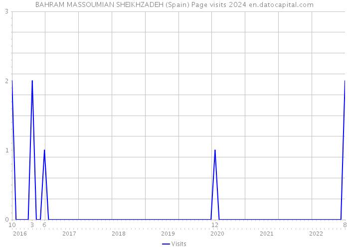 BAHRAM MASSOUMIAN SHEIKHZADEH (Spain) Page visits 2024 