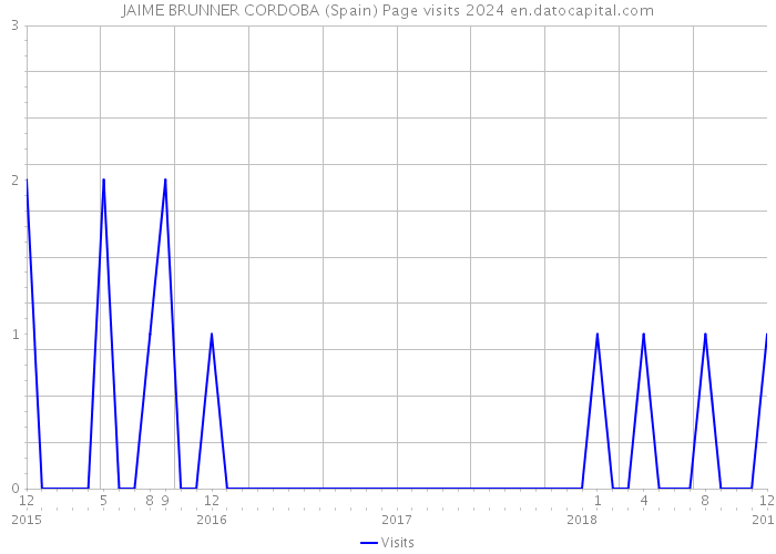 JAIME BRUNNER CORDOBA (Spain) Page visits 2024 