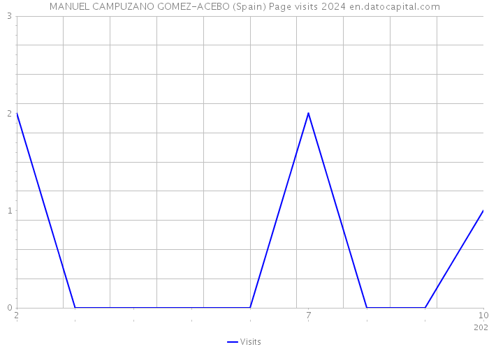 MANUEL CAMPUZANO GOMEZ-ACEBO (Spain) Page visits 2024 