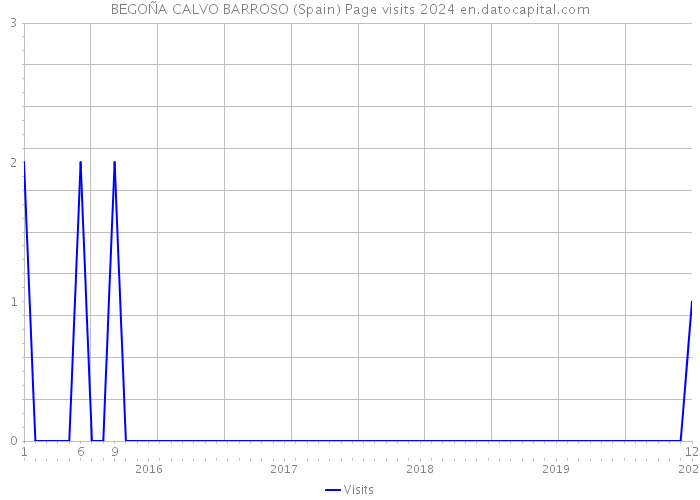 BEGOÑA CALVO BARROSO (Spain) Page visits 2024 