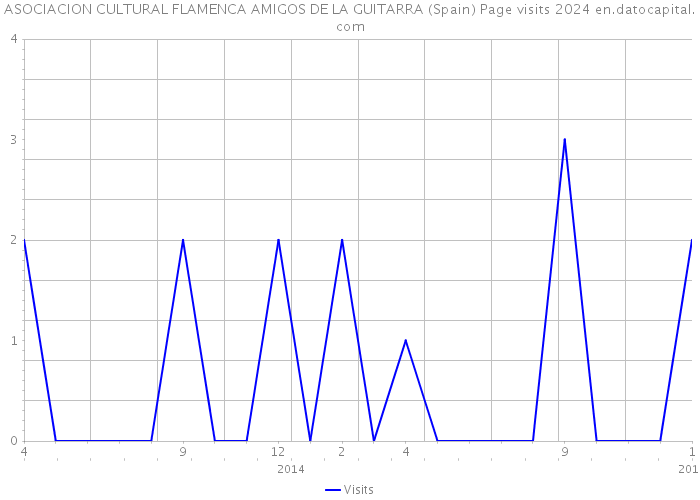ASOCIACION CULTURAL FLAMENCA AMIGOS DE LA GUITARRA (Spain) Page visits 2024 