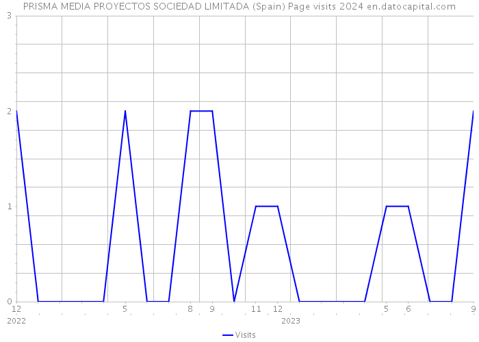 PRISMA MEDIA PROYECTOS SOCIEDAD LIMITADA (Spain) Page visits 2024 