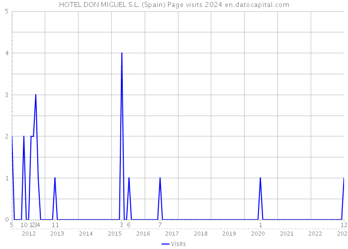 HOTEL DON MIGUEL S.L. (Spain) Page visits 2024 