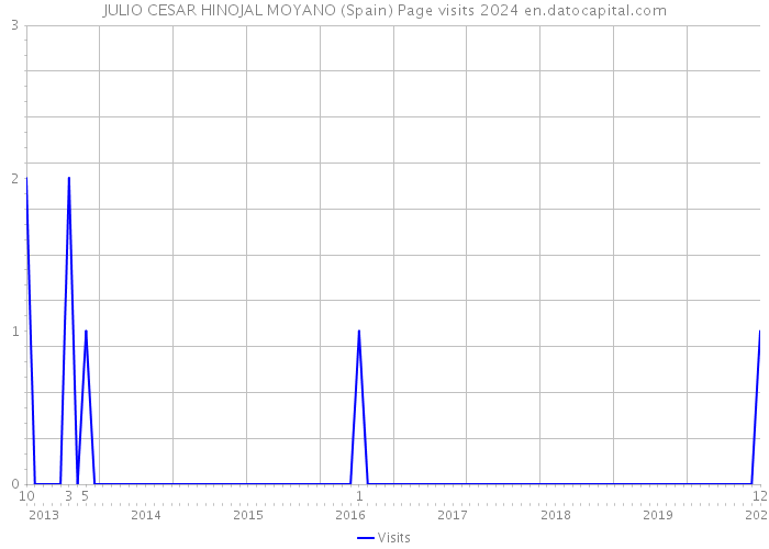JULIO CESAR HINOJAL MOYANO (Spain) Page visits 2024 