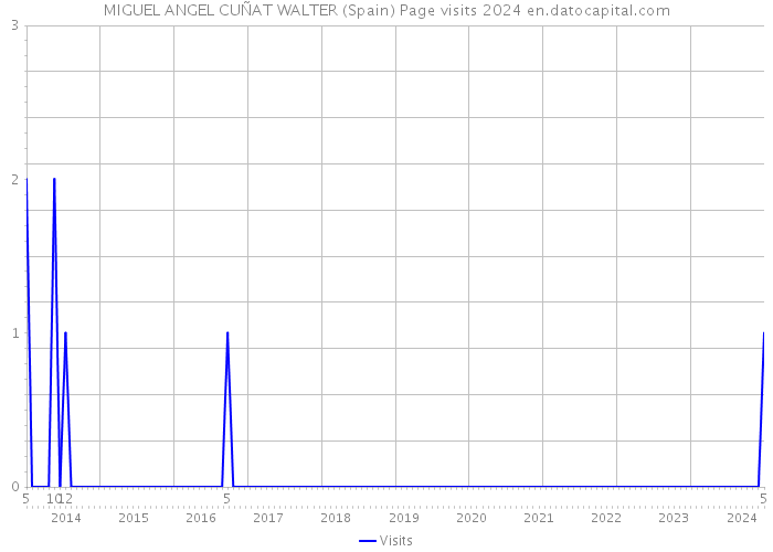 MIGUEL ANGEL CUÑAT WALTER (Spain) Page visits 2024 