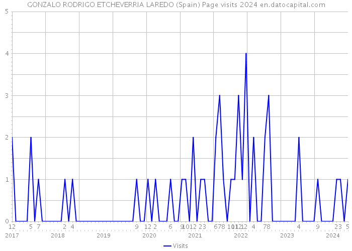 GONZALO RODRIGO ETCHEVERRIA LAREDO (Spain) Page visits 2024 