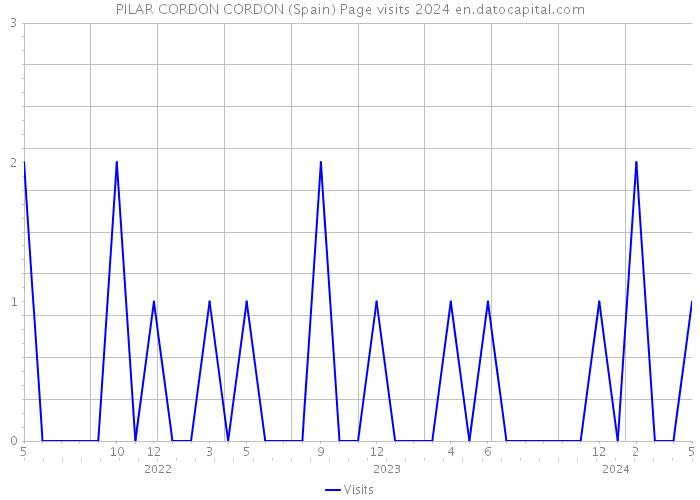 PILAR CORDON CORDON (Spain) Page visits 2024 