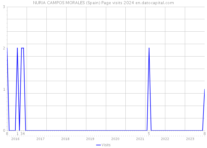 NURIA CAMPOS MORALES (Spain) Page visits 2024 