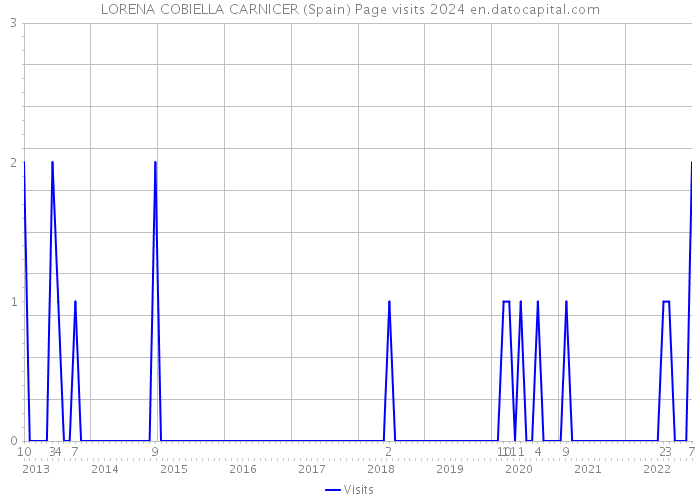 LORENA COBIELLA CARNICER (Spain) Page visits 2024 
